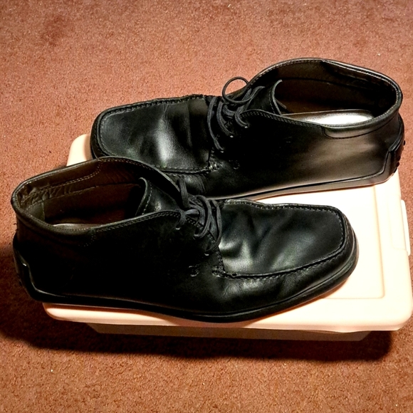 TOD'S Quinn Leather Lace Up Ankle Boots With Rubber Soles Men's Size 9.5 - Picture 1 of 12